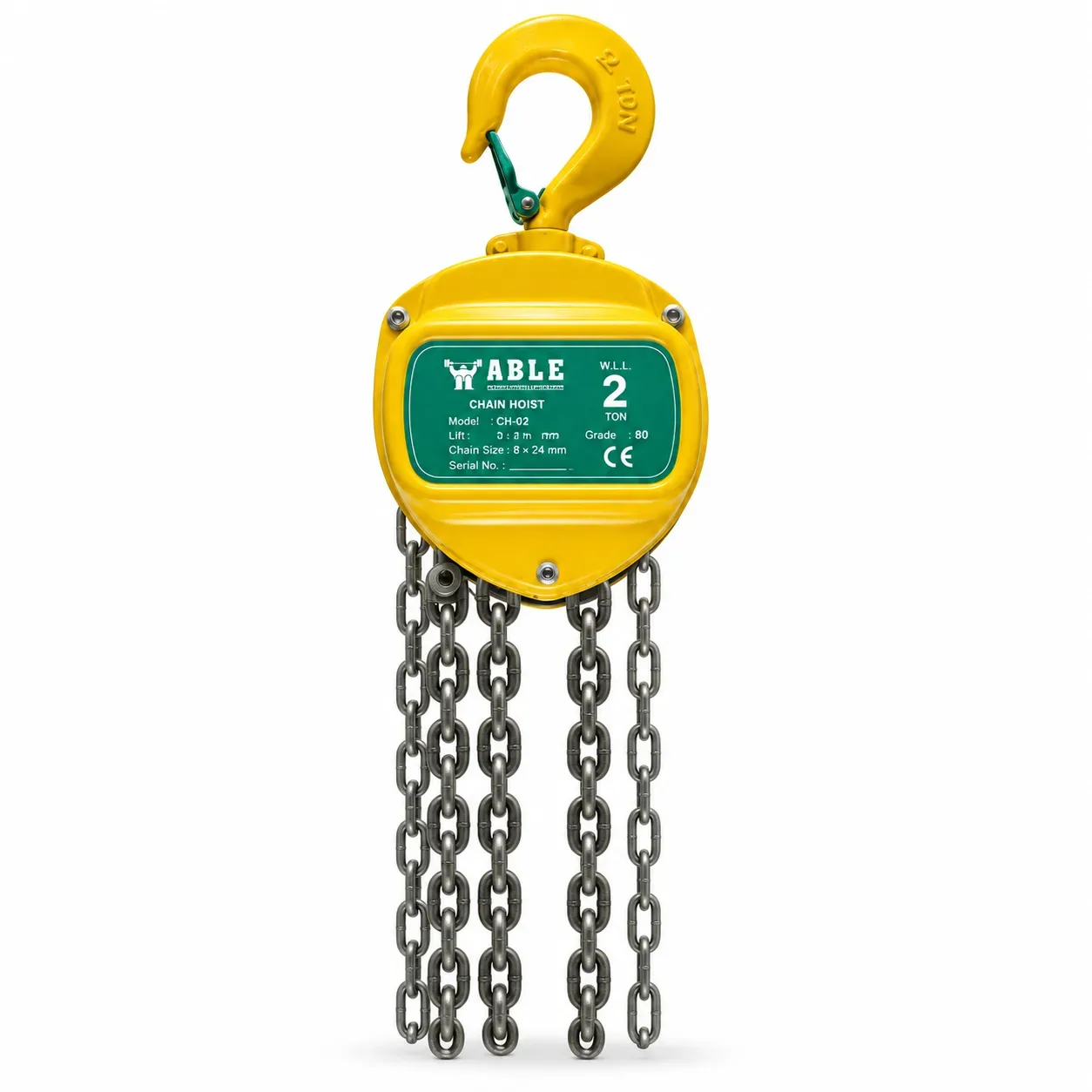 TECLE MANUAL DE CADENA ABLE-1.00TON
