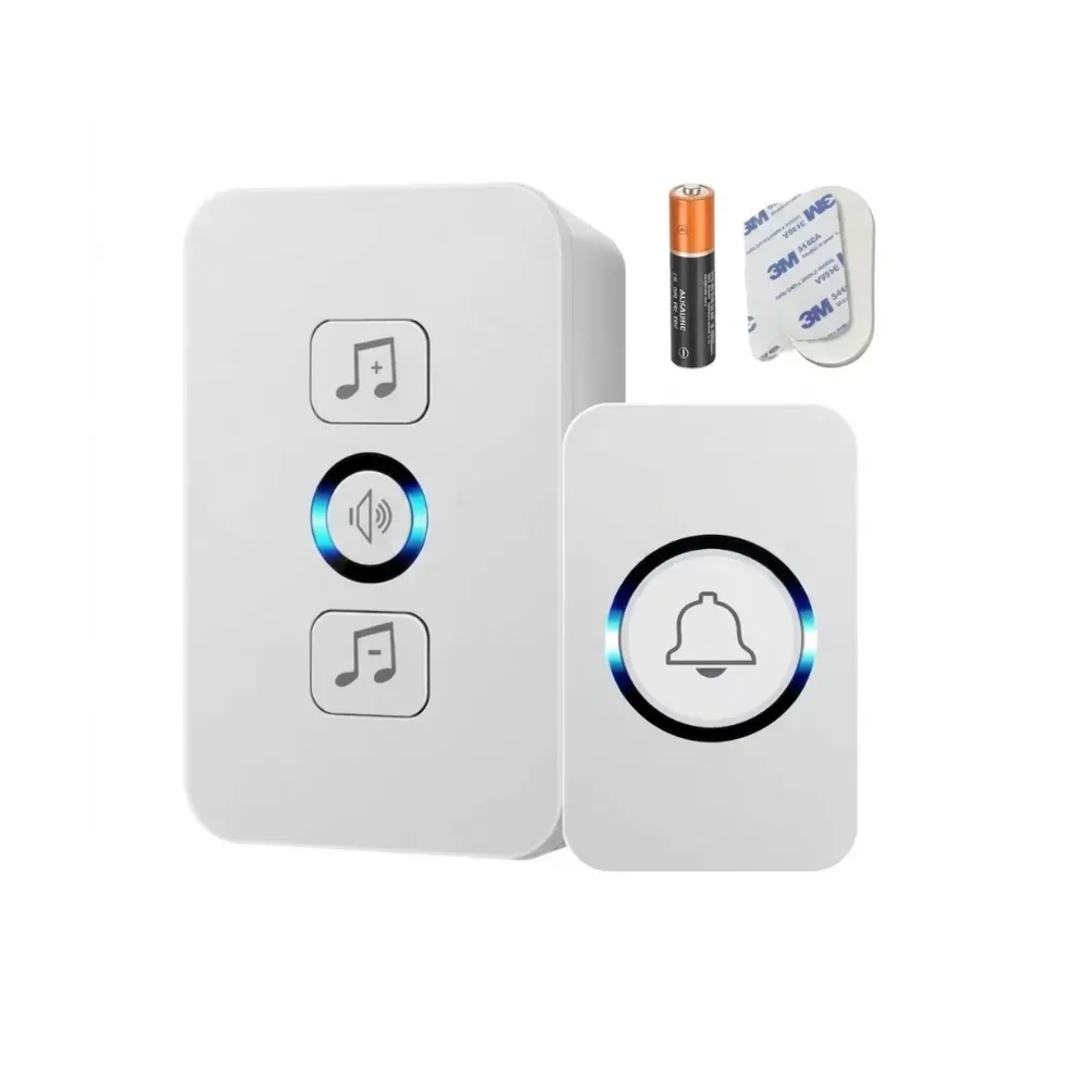 Timbre de puerta inalámbrico con receptor y transmisor NUVORA
