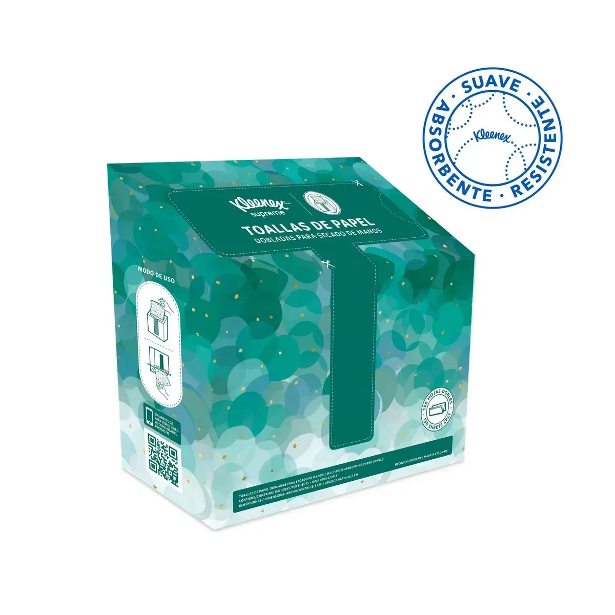 Toalla de Mano Kleenex Supreme Interfoliada x150