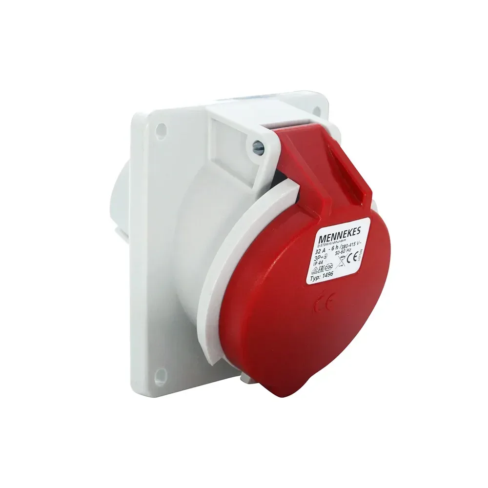 Toma empotrable de pared para conector eléctrico MENNEKES