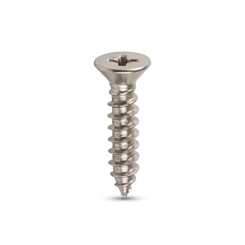 Tornillo Autorroscante Cabeza Plana Acero Inoxidable 304