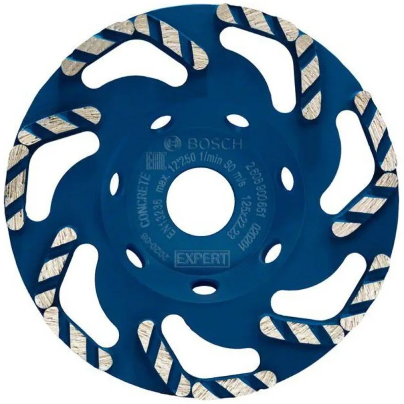 Vaso Diamantado Bosch 2608.900.651-000 de 125 mm con Eje de 22.23 mm para Concreto