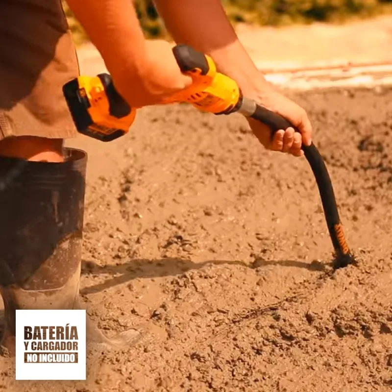 Vibrador de concreto inalámbrico DeWalt DCE531B 20V con cabezal de 1 1/8" (baretool) · foto 4