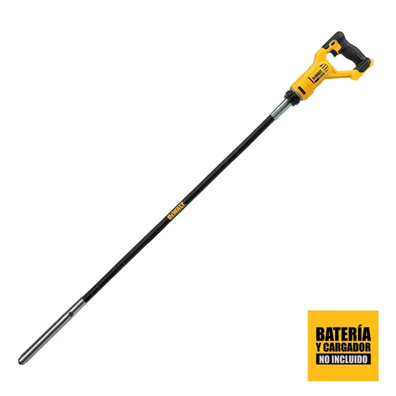 Vibrador de concreto inalámbrico DeWalt DCE531B 20V con cabezal de 1 1/8" (baretool)