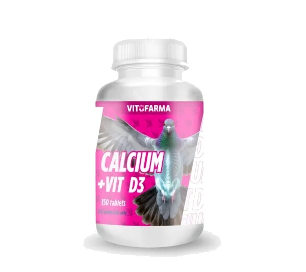Vitamin D3 with Calcium for Pigeon – 150 Tablets